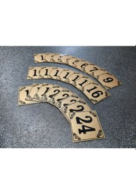Resim Kapı Numarası 3X3. Cm Kendinden Yapışkanlı No:1 Den 24 E 