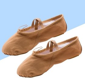 Resim VALICLUD 1 Çift bale terliği kızlar bale daireler bale antrenman ayakkabısı yoga ayakkabıları tek bale ayakkabısı yetişkin Bale ayakkabıları egzersiz ayakkabıları 