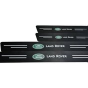 Resim Land Rover Logolu Karbon Kapı Eşiği Koruyucu Bant Folyo 4'lü Set 