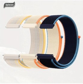 Resim Gaojunshop01 3lü Paket 20mm 22mm Kadın Spor Nylon Galeri Dirençli Çabuk Çıkarmalı Kol Bandı Süt Beyaz Yıldız Işığı Lacivert 