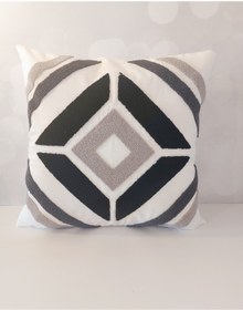 Resim NAKIŞ HOME DESİGN Roche Suzene Punch ( Panç ) Nakışlı Dekoratif Kırlent Kılıfı 45x45 Cm Naturel 