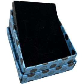 Resim Karton Süngerli Mavi Renk 8/6 Cm 48 Adet Üçlü Set Takı Kutusu Çok Renkli 