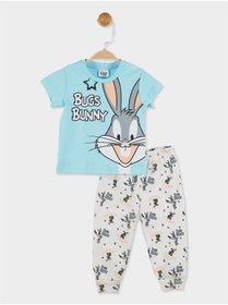 Resim Looney Tunes Lisanslı Erkek Bebek Pijama Takımı 20810 