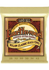 Resim P02069 Earthwood Folk Klasik Gitar Teli Topuz Uçlu 