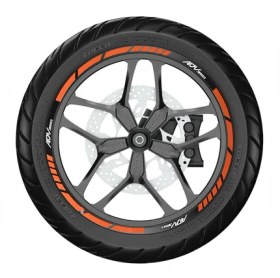 Resim Adv Jant Şeridi Turuncu Beyaz Model X Turuncu - Beyaz 