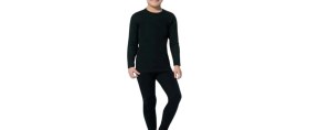 Resim Kota Unisex Çocuk Termal Uzun Kollu Atlet Siyah %65 Yün/Viskon 3 Yaş İçin Rahat Kullanım 