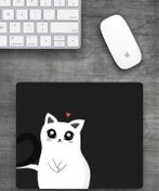 Resim KEDİ Baskılı Dikdörtgen Mouse Pad BSKBZR 