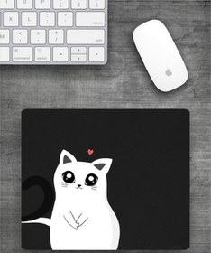 Resim KEDİ Baskılı Dikdörtgen Mouse Pad BSKBZR 