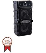 Resim KTS-1096 3"x2 Kablosuz Speaker Radyo-USB-TF Girişli Siyah Bluetooth Parti Hoparlörü Torima