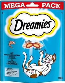 Resim Dreamies Mega Pack İç Dolgulu Somonlu Kedi Ödül Bisküvisi 180 G 