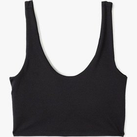 Resim Koton Slim Fit Kolsuz U Yaka Kaplı Sporcu Sütyeni Siyah 5sak30119nk Siyah 