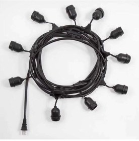 Resim Iç Dış Mekan Organizasyon Aydınlatma Kablosu 10 Duy 5M Eklemeli 