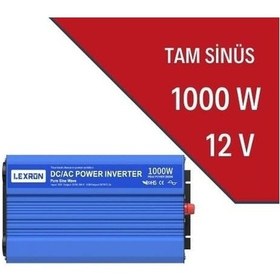 Resim Lexron 1000w-12v Tam Sinüs İnverter Its1000l 