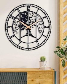 Resim Duvar Saati, Dört Mevsim Ağaç Temalı 