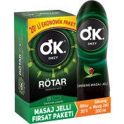 Resim Okey Rötar Li 20'li Prezervatif +Okey Ginseng Masaj Jeli Su Bazlı 200 ml 