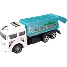 Resim Birlik Oyuncak Sürtmeli Metal Asorti Çöp Kamyonu 669-65 