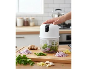 Resim Nuveden Ieg™ Elektrikli Sarımsak Doğrayıcı Hafif ve Taşınabilir NVDN-TKNRS34 