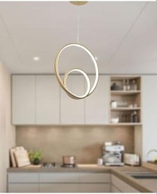 Resim TT AYDINLATMA Tt004-esk Göz Modeli Eskitme Boyalı (3 Renk Işık Modüllü) Led Avize Eskitme 