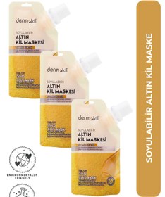 Resim Dermokil Soyulabilir Altın Kil Maske 50 ml x 3 Adet 