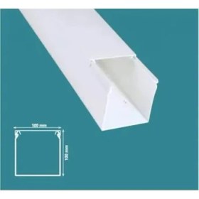 Resim Mutlusan 100X100 mm Kablo Kanalı 2 Metre 