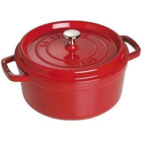 Resim Staub La Cocotte Döküm Tencere Kiraz 24 CM 3.8 L Yuvarlak 
