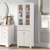 Resim Banyo Ve Mutfak Boy Dolabı Beyaz 