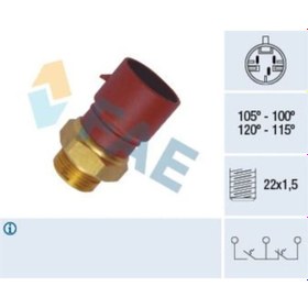 Resim FAE 38040 Fan Müşürü Klima 3 Fişli Tanım Wm Astra F Corsa B Vectra A Omega B 93- 