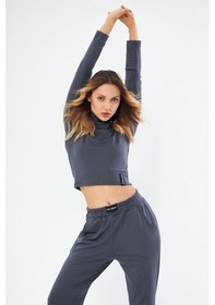Resim Lesa Wear Soft Touch Balıkçı Yaka Bluz Antrasit Antrasit 