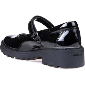 Resim Geox Kız Çocuk Siyah Casey Deri Maskülen Ayakkabı J6420P000HHC9999 