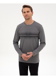 Resim Pierre Cardin Erkek Koyu Gri Pijama Takım 50322634-vr080 Koyu Gri 