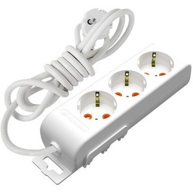 Resim Mutlusan (Üçlü) 3'lü 5 Mt Topraklı Grup Priz Çocuk Korumalı 