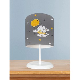 Resim Mekta Home Bebek ve Çocuk Odası Sarı Filli Balon Desenli Abajur 