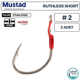 Resim Mustad As5 Ap Ruthless Short Tekli Assist İğne Ts 2 2 Adet 