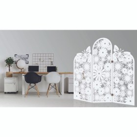 Resim Liar Dekor Liar Ahşap Paravan - Lpr-222 -(BEYAZ) 