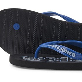 Resim Jack & Jones Parmak Arası Erkek Terlik 12230642 Jfwlogo Palm Prınt Flıp Flop 