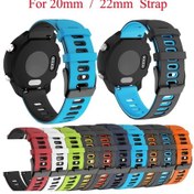 Resim Samsung Galaxy Uyumlu Watch Active 2 İçin 40mm 20mm Karışık Renkli Silikon Saat Bandı Siyah Gri 