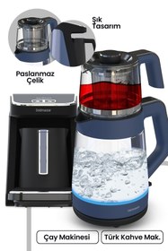 Resim GoldMaster Ege Mavisi Profesyonel Elektrikli Mutfak Çeyiz Seti 2 Li Evlilik Paketi 