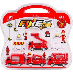 Resim Birlik Toys 995A-10 Çek Bırak Itfaiye Araç Oyun Seti -Birliktoys 