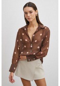 Resim Desenli Yoryo Gömlek Kahve Kahve 