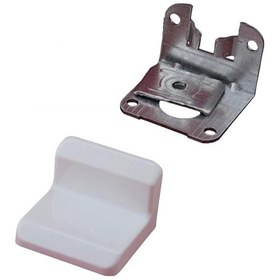 Resim 10 Adet Metali Mobilya Dolap Askı Aparatı Elemanı Beyaz 1,5 Mm 