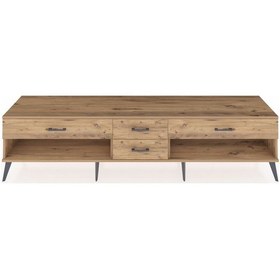 Resim Hyperion Tv Ünitesi 4 Çekmeceli 220x44x51 Çam-çam Atlas Çam/atlas Çam - Atlas Çam 