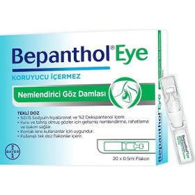 Resim Bepanthol Eye Göz Damlası 0,5 ml x 20 Flakon 