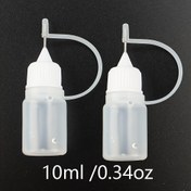 Resim 10ml (0.34oz) Kapasiteli 1/2/4 adet Sıkılabilir Plastik Yumuşak Şişe Küçük Damlatıcı Şişe Mürekkep Şişesi Çelik İğne Tutkal Şişesi Dispenser Renkli Şişe PE Sıkılabilir Tırnak Tutkal Doldurucu Şişe JSP-002 