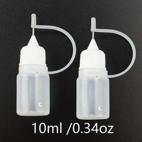 Resim 10ml (0.34oz) Kapasiteli 1/2/4 adet Sıkılabilir Plastik Yumuşak Şişe Küçük Damlatıcı Şişe Mürekkep Şişesi Çelik İğne Tutkal Şişesi Dispenser Renkli Şişe PE Sıkılabilir Tırnak Tutkal Doldurucu Şişe JSP-002 