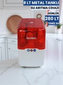 Resim WATER GLOBAL SU ARITMA SİSTEMLERİ Su Arıtma Cihazı 8lt Kapalı Kasa | 5 Filtreli RO Sistem | Ters Ozmoz | (Üreticiden) 