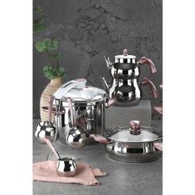 Resim 18 Parça Çelik Çeyiz Seti Rose 