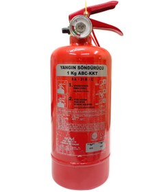 Resim YEFSAN 1 Kg Yangın Söndürücü Oto Muayene Uyumlu Araç Yangın Tüpü 