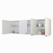 Resim Kenzlife hazır mutfak marina byz 060*150*22 mutfak banyo dolabı kapaklı raflı 