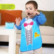 Resim 1 Adet Yeniden Kullanılabilir ve Kolay Temizlenen Bebek Önlüğü, Yemek Öğrenmesine Yardımcı - Çoklu Stiller Mevcut 