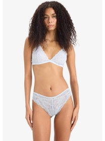 Resim DeFacto Dantel Brazilian Külot-Fall in Love T3197AZ25SPBE343 Mavi 